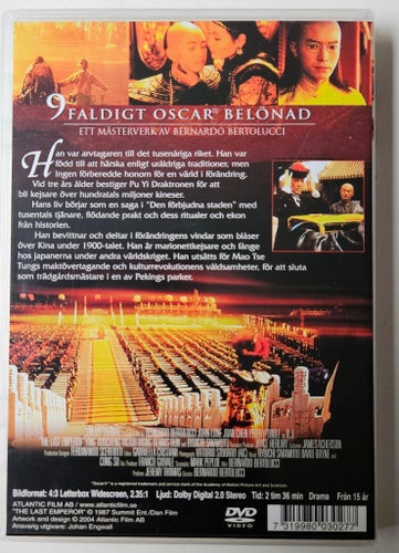 Den Siste Kejsaren - DVD
