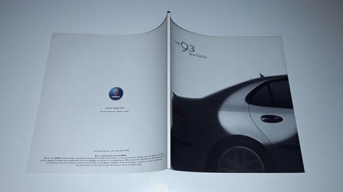 Saab 93 SportSedan 62 sidor tryckt 2002 svensk text
