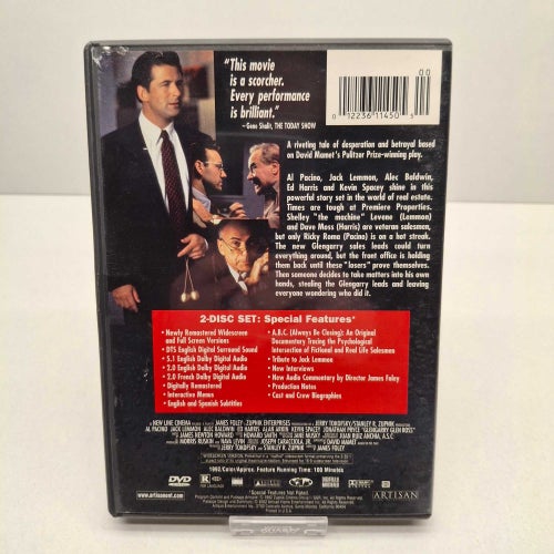 Glengarry Glen Ross - Region 1, DVD-Film, Ingen Svensk text, Fint skick