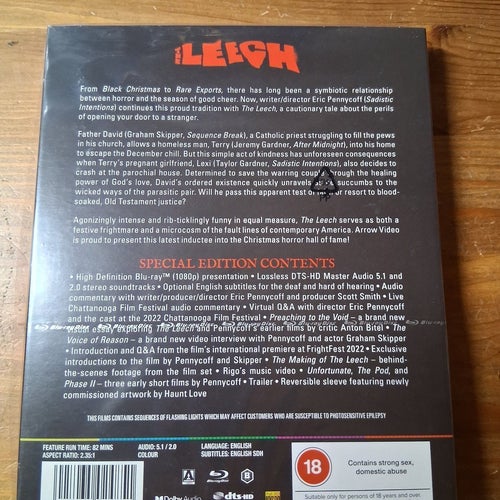 The leech. Med slip. Special edition. Arrow video. Inplastad Blu-ray!