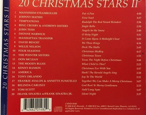Various ft. America, Sinatra, Moody Blues ao "20 Christmas Stars II"(CD) SEALED!