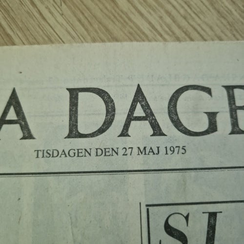 Svenska Dagbladet Tidning från 1975