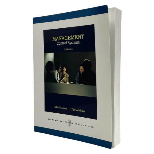 Management Control Systems Av Anthony & Govindarajan | 12:e | 9780071254106