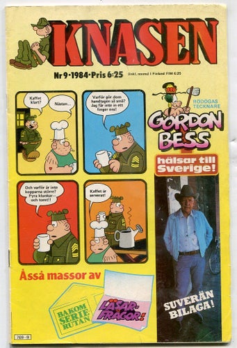 Knasen 1984 nr 9 Hagbard, Rödöga, Arken, Sam & Silo, Balders