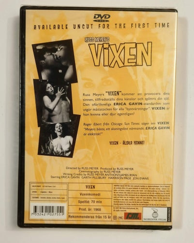 VIXEN - Russ Meyer Collection - INPLASTAD DVD - billig frakt