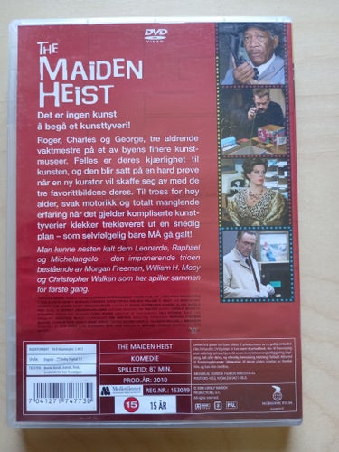 DVD-FILM "THE MAIDEN HEIST" MED MORGAN FREEMAN OCH CHRISTOPHER WALKEN FRÅN 2010