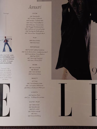 ELLE tidning Januari 2023