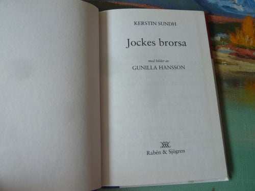 JOCKES BRORSA, K. SUNDH,  POCKET, BÖCKER