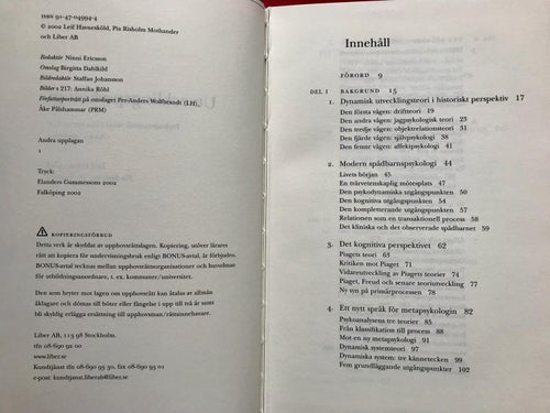 UTVECKLINGSPSYKOLOGI Psykodynamiska teorier nya perspektiv Leif Havnesköld mfl