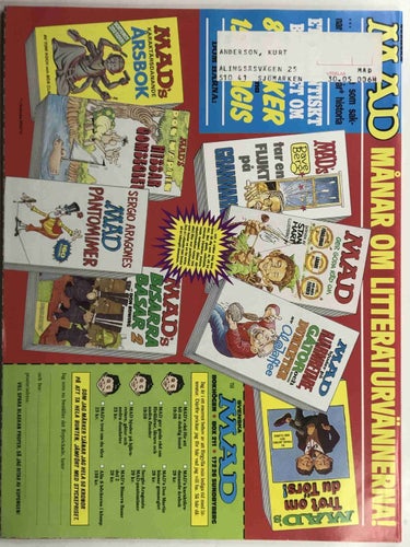 MAD - 1989:6-7 VF-NM med madathonspel