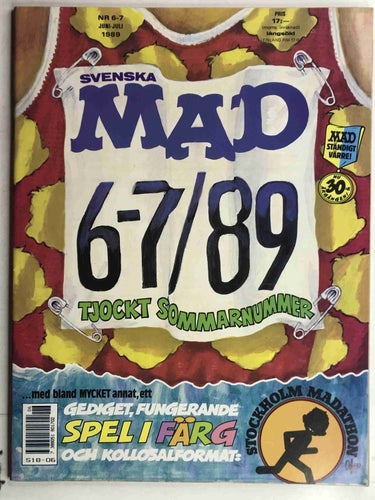 MAD - 1989:6-7 VF-NM med madathonspel