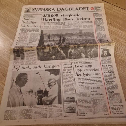 Svenska Dagbladet 14 maj 1974