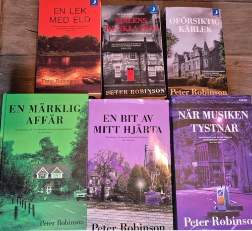 Peter Robinson - Samling av 6 böcker