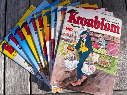 Seriealbum Kronblom 12 st