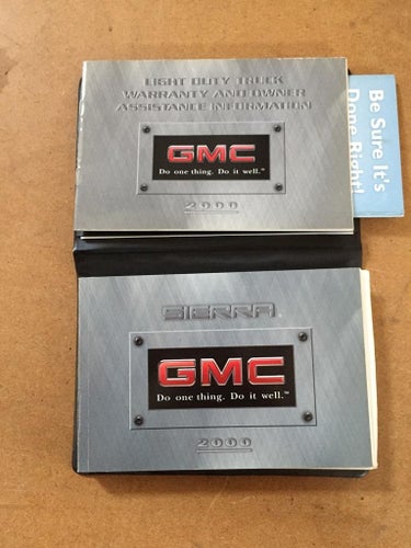 2000 GMC Sierra Owner's Manual
