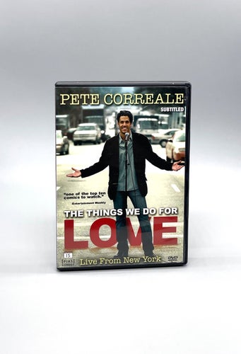 Pete Correale: The Things We Do for Love DVD, svensk utgåva (2009, stand up)
