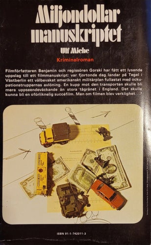 BOK: Miljondollar manuskriptet. Kriminalroman. Av MICHE, ULF