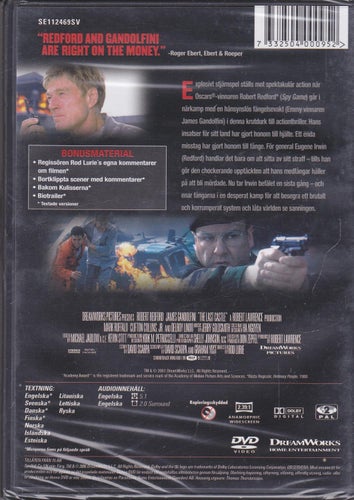 DVD / The Last Castle / Robert Redford, James Gandolfini / Ny & Inplastad