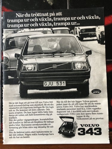 Volvo 343 Annons 1977