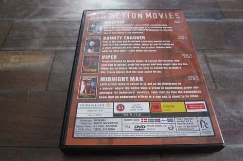 DVD 4 action movies på två DVD