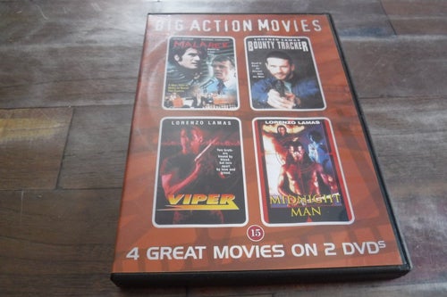 DVD 4 action movies på två DVD