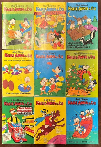 Kalle Anka & C:o, Walt Disney's, 1971-81, 9 st.