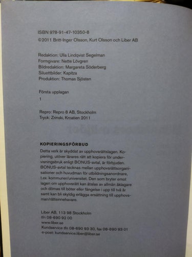 Människors miljöer - Britt Inger Olsson, Kurt Olsson. bok, Very fine plus