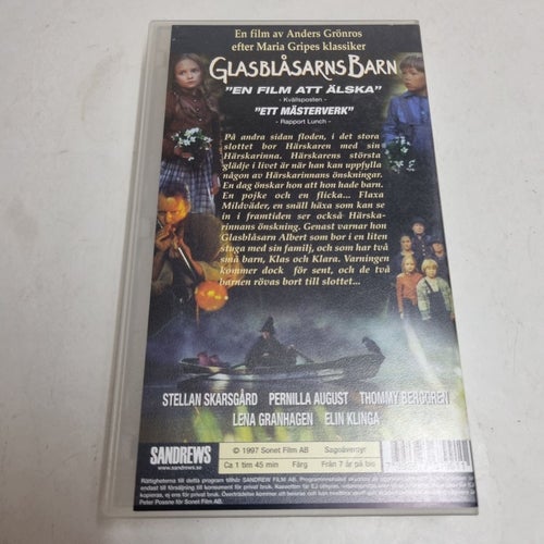 Glasblåsarns barn Sandrews VHS film