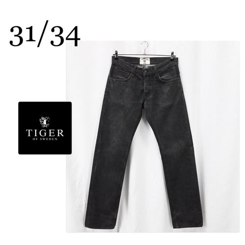 TIGER OF SWEDEN CHIEF JET BLACK JEANS storlek 31 / 34