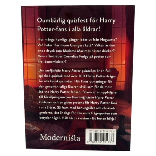 Den Inofficiella Harry Potter Quizboken | Häftad | 2021 | 9789180231770
