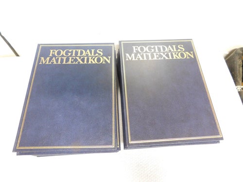 Fogtdals Matlexikon 20 Kokböcker Komplett Serie