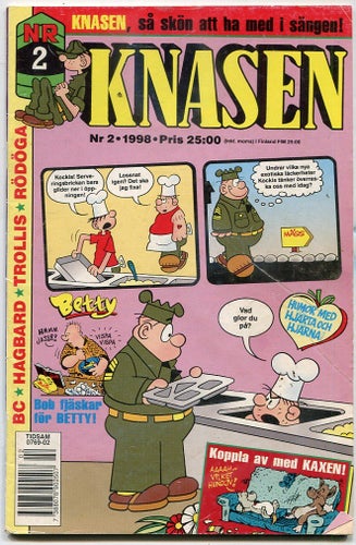 Knasen 1998 nr 2 Hagbard, Rödöga, Fröbergs, BC, Kaxen, Betty