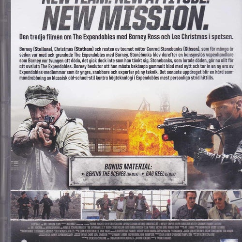 DVD / The Expendables 3 / Extended Version / Stallone, Statham / Nära nyskick