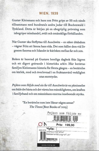 POJKEN SOM FÖLJDE MED SIN FAR TILL AUSCHWITZ av Jeremy Dronfield