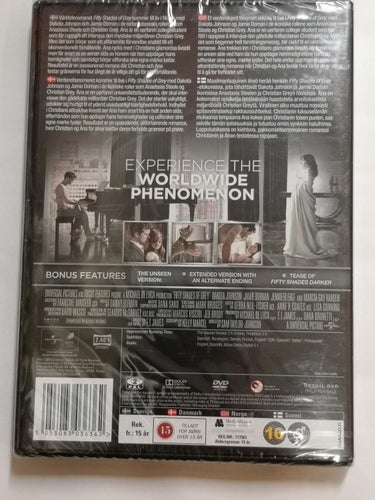 DVD Fifty Shades Of Grey Dakota Johnson Jamie Dornan Unseen Edit! INPLASTAD
