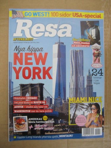 Resa 31Januari-19 Februari-2017 (Go West! USA-Special)