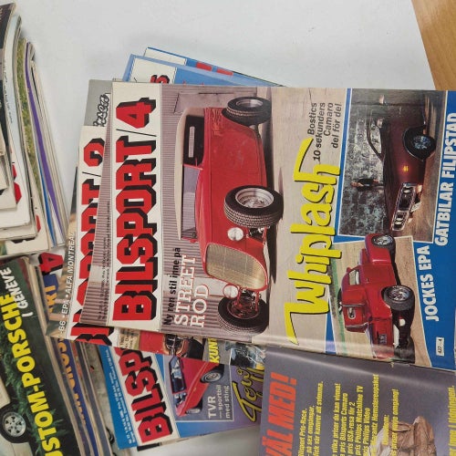 Bilsport | Motorsporttidningar | Ca 13 kg | 1980-tal | Hot Rod | Custom | Street