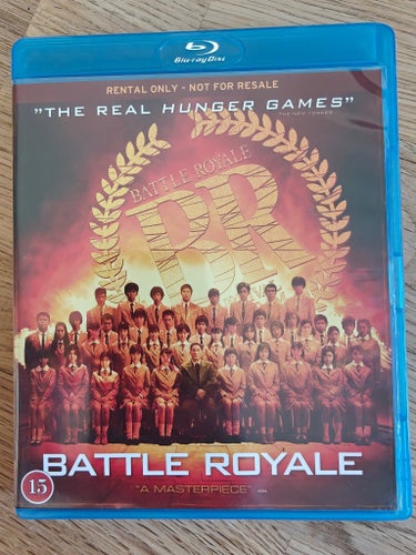 Battle Royale (2000) Kinji Fukasaku med Tatsuya Fujiwara och Aki Maeda.