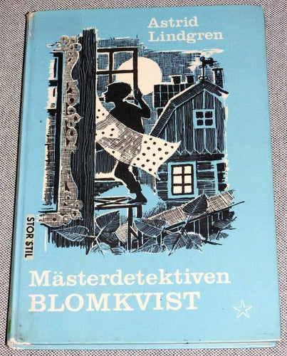Mästerdetektiven Blomkvist av Astrid Lindgren Inbunden bok. 1975.