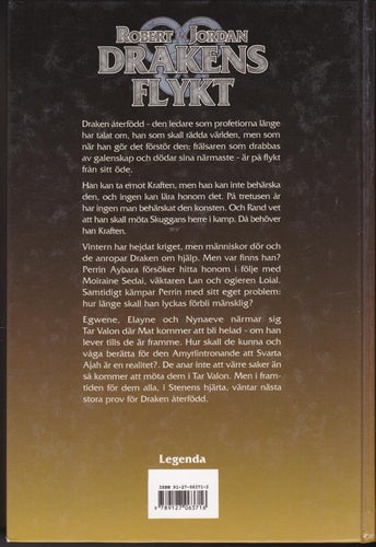 Robert Jordan / Drakens Återkomst 5 / Drakens Flykt / Kartonnage / Fint skick