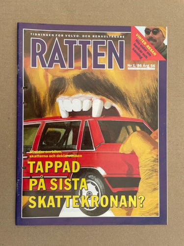 VOLVO Tidning Ratten 1986 Nr. 1 Snabbast Europa T Lindström