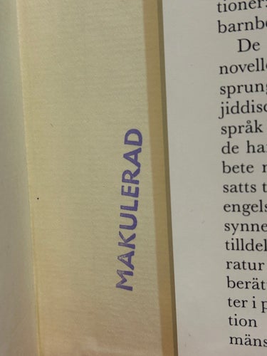Berättelser från Gamla och Nya världen av Isaac Bashevis Singer, BM