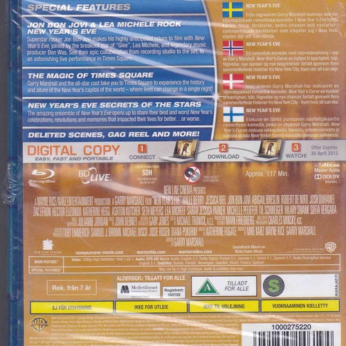 BluRay / New Year's Eve / Jessica Biel, Ashton Kutcher / Ny & Inplastad
