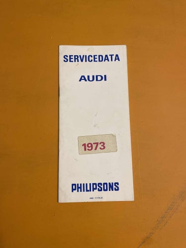 Audi/ Mercedes Servicedata 1973