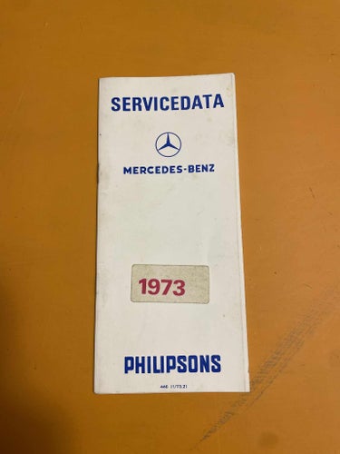 Audi/ Mercedes Servicedata 1973