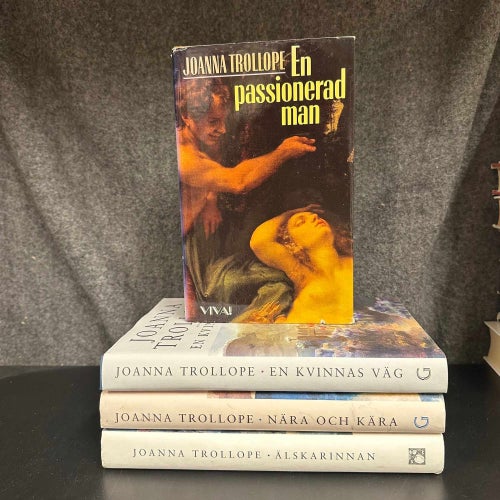 4 böcker av Joanna Trollope - Älskarinnan, Nära och kära, mm - - Bokpaket