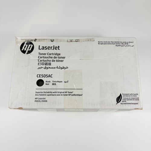 HP LaserJet Toner Cartridge CE505AC Svart