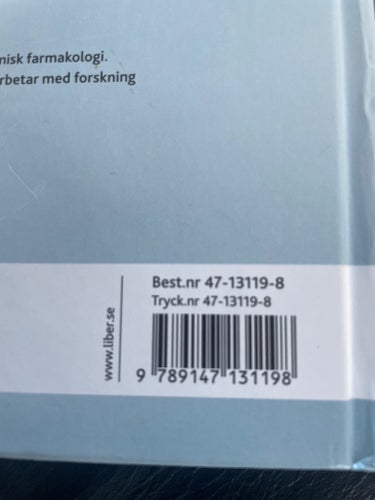 Farmakologi av Per Norlén & Erik Lindström (red.), kurslitteratur ssk