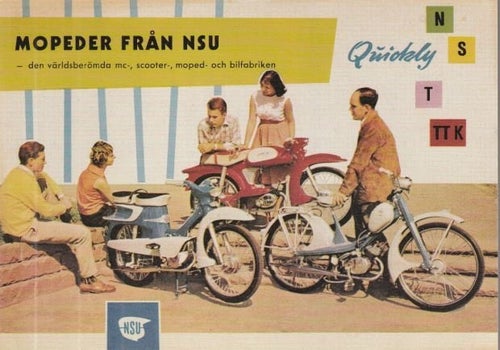 NSU mopeder nostalgivykort