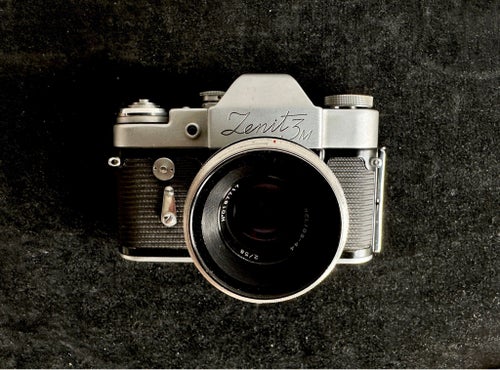 VINTAGE ZENIT 3M SYSTEMKAMERA MED HELIOS OBJEKTIV